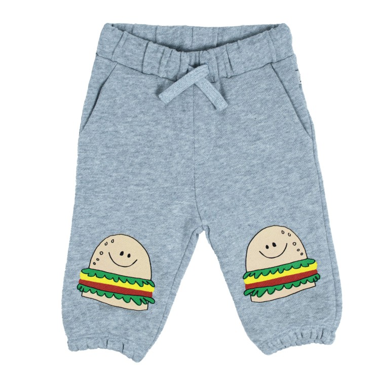 STELLA McCARTNEY Pantaloncino joggers grigio neonato