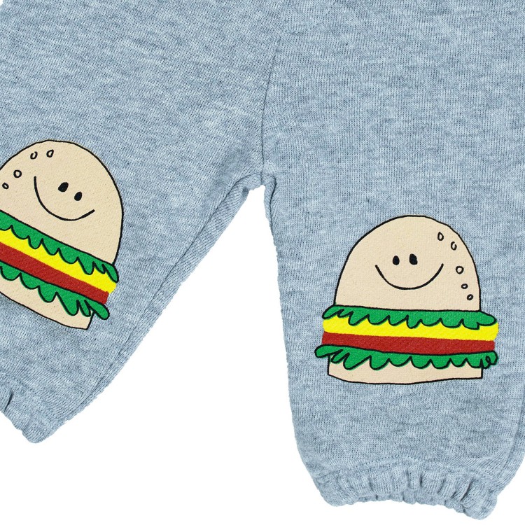 STELLA McCARTNEY Pantaloncino joggers grigio neonato