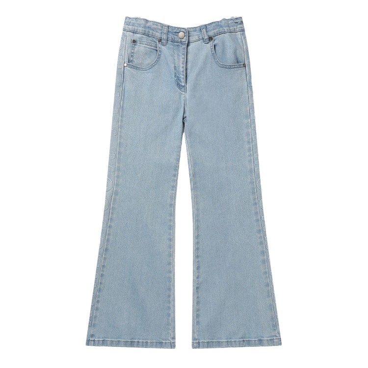 STELLA McCARTNEY Pantalone jeans chiaro bambina