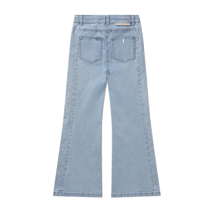 STELLA McCARTNEY Pantalone jeans chiaro bambina