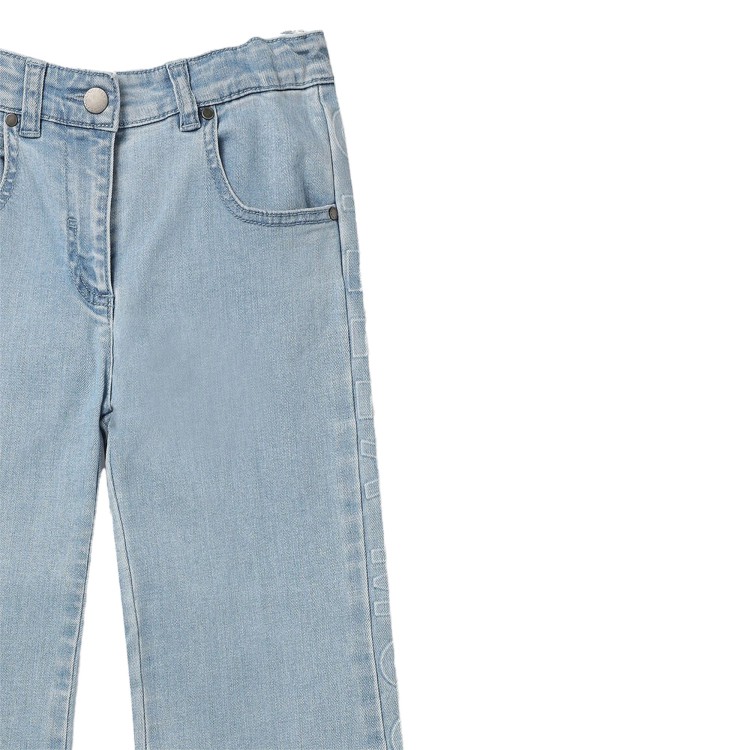 STELLA McCARTNEY Pantalone jeans chiaro bambina
