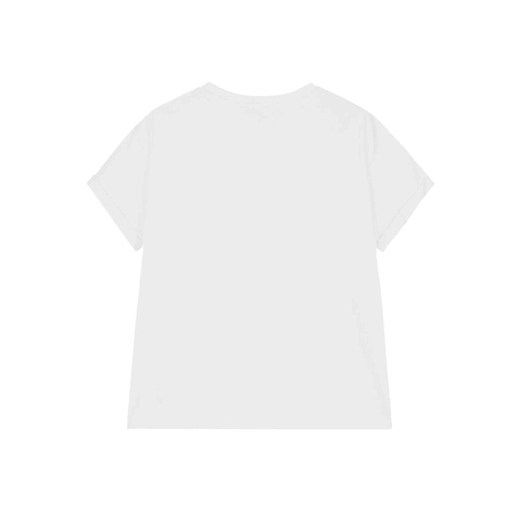 STELLA McCARTNEY T-shirt bianca con grafica e logo bambina