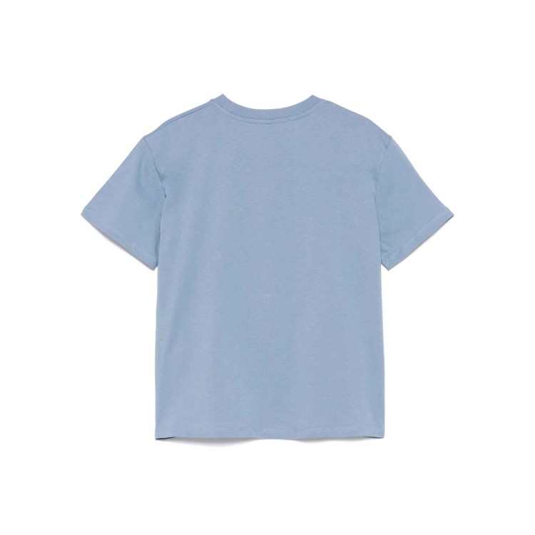 STELLA McCARTNEY T-shirt azzurra con stampa colorata bambina