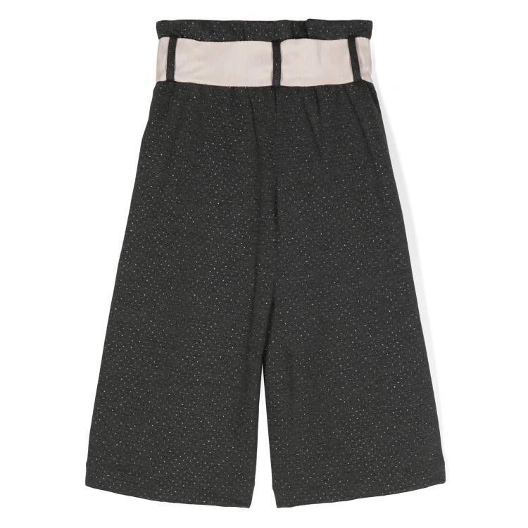 MONNALISA Pantalone grigio con lurex per bambina
