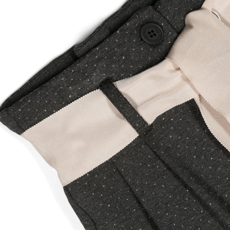 MONNALISA Pantalone grigio con lurex per bambina