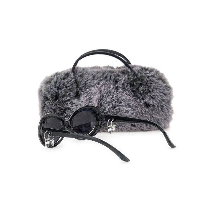 MONNALISA Occhiali da sole neri con charms bambina