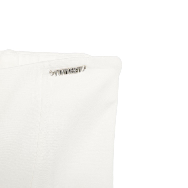 TWIN-SET Pantaloni bianchi svasati bambina