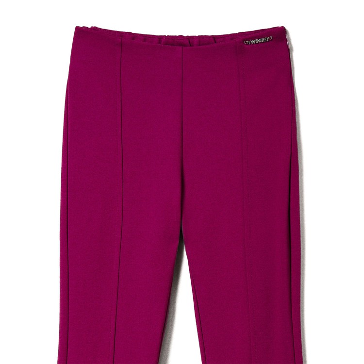 TWIN-SET Pantaloni magenta svasati bambina