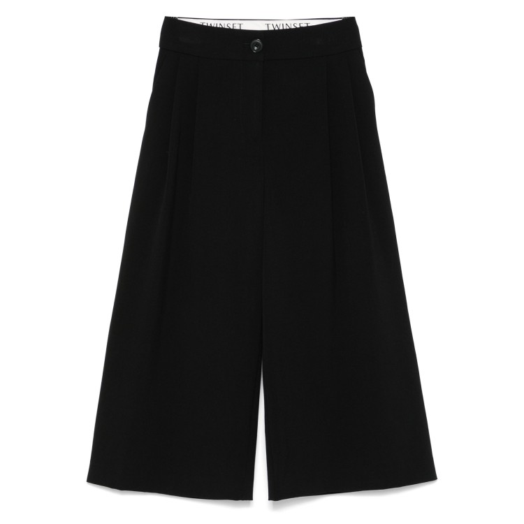 TWIN-SET Pantaloni neri a palazzo bambina