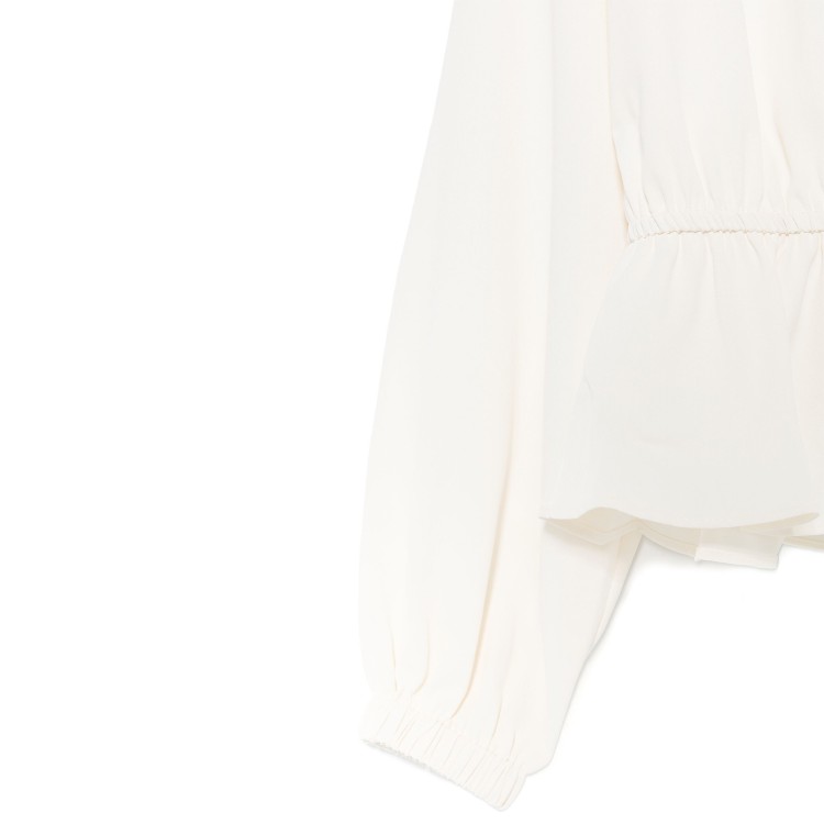 TWIN-SET Blusa bianca manica lunga bambina