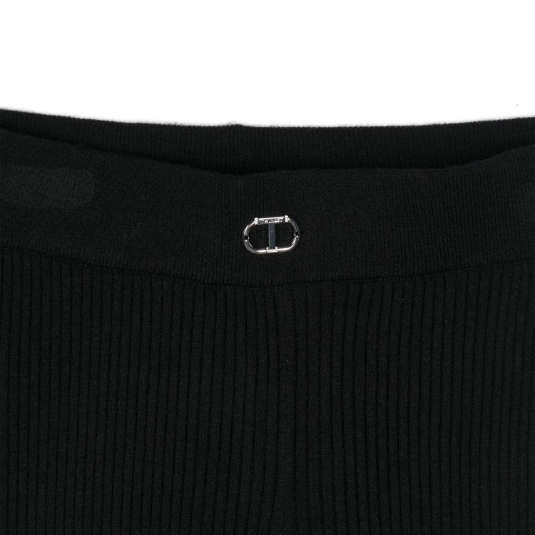 TWIN-SET Completo nero top e pantalone bambina