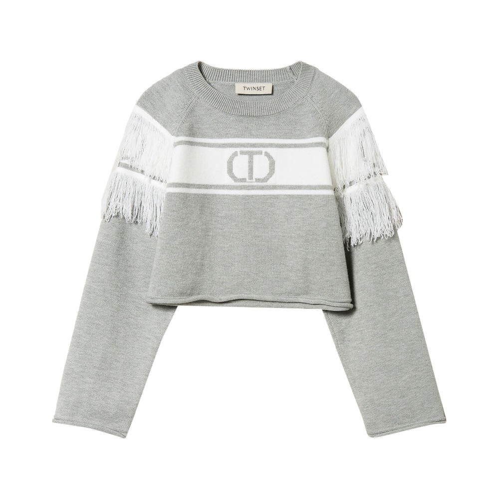 TWIN-SET Maglione grigio...