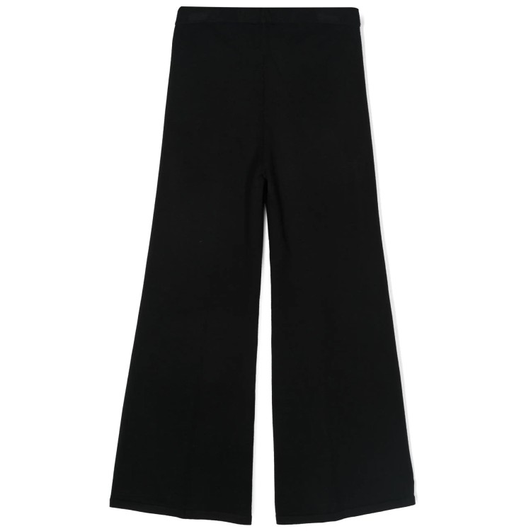 TWIN-SET Pantalone nero a coste bambina