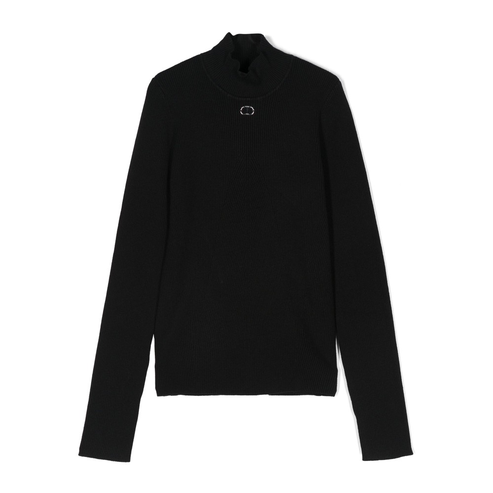 TWIN-SET Maglioncino nero a...