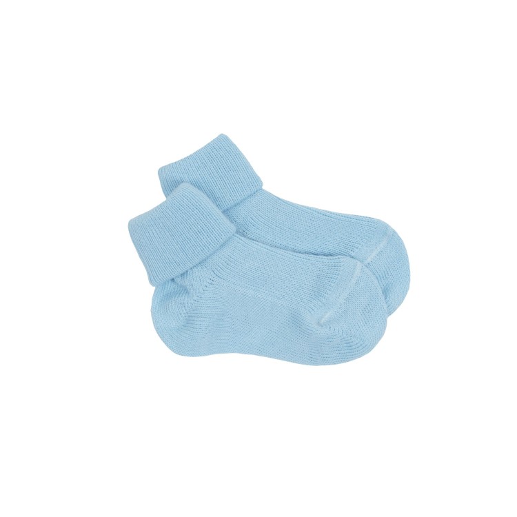CATYA Calzino in lana celeste neonato