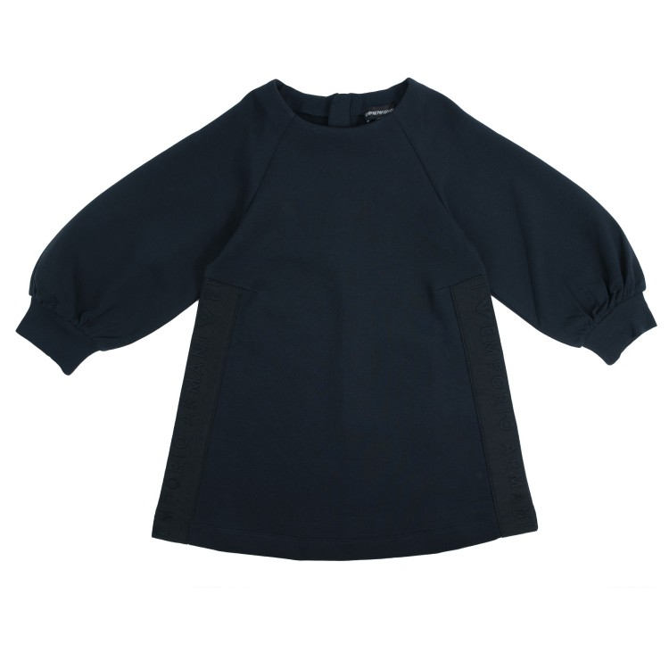 EMPORIO ARMANI Abito elasticizzato blu bambina