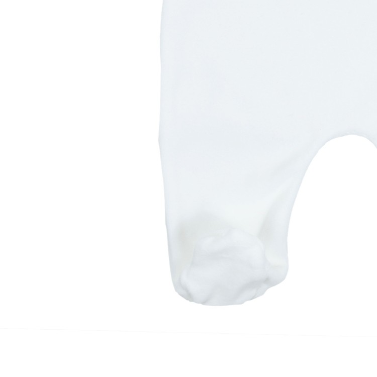 LITTLE BEAR Tutina in ciniglia panna bianca neonati