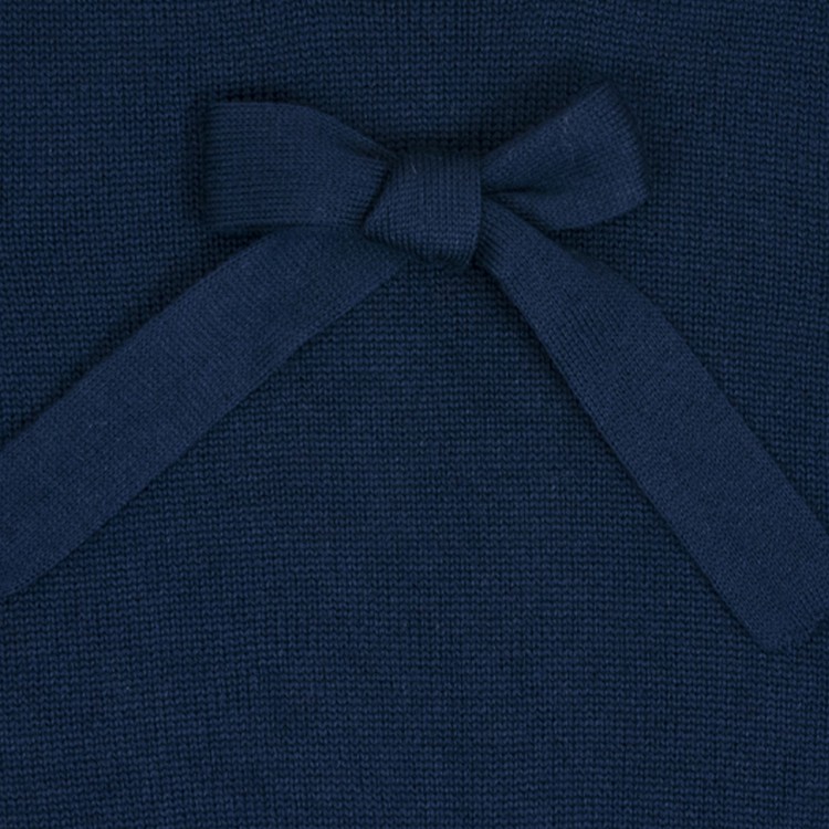 LITTLE BEAR  Paricollo in maglia blu neonati