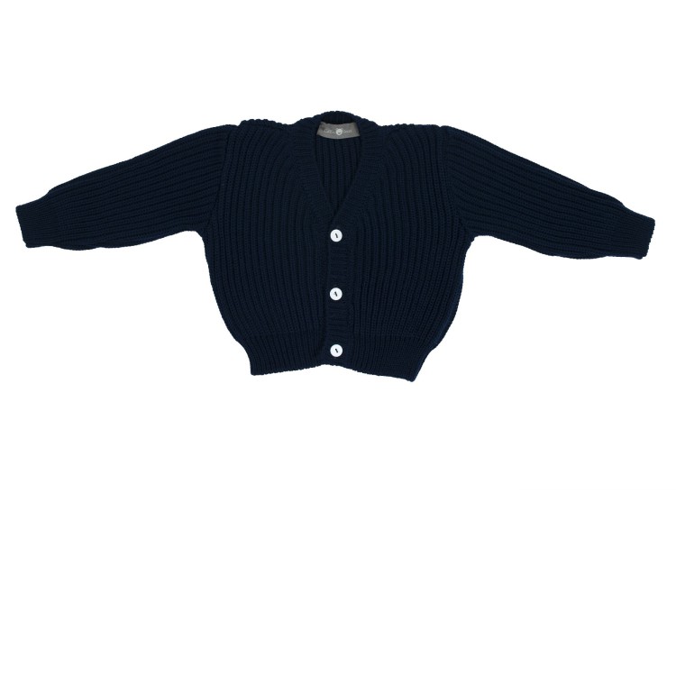 LITTLE BEAR Giacca in lana blu neonato