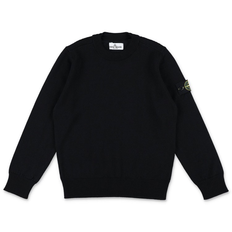 STONE ISLAND Maglione nero unisex