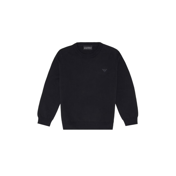 EMPORIO ARMANI Maglione blu navy bambino