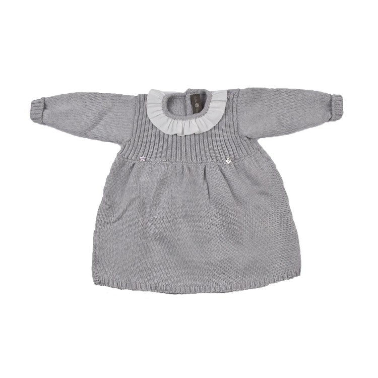 LITTLE BEAR Completo grigio abito e ghetta neonata