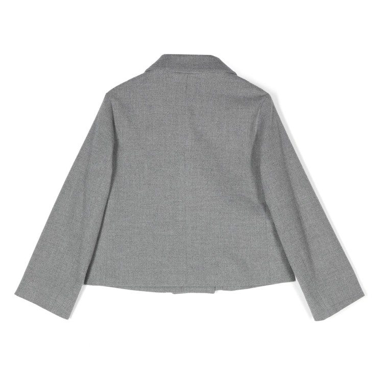 IL GUFO Blazer grigio doppiopetto bambina