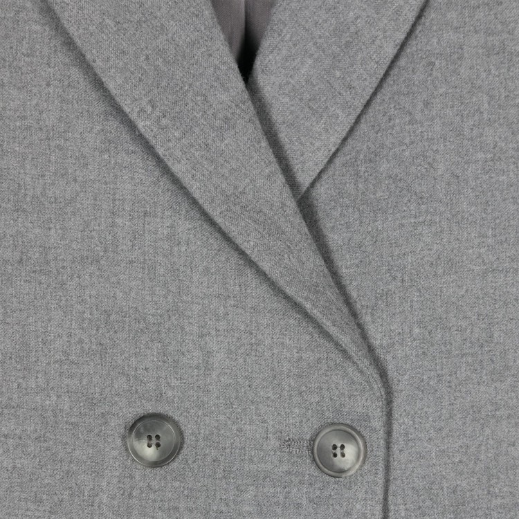 IL GUFO Blazer grigio doppiopetto bambina