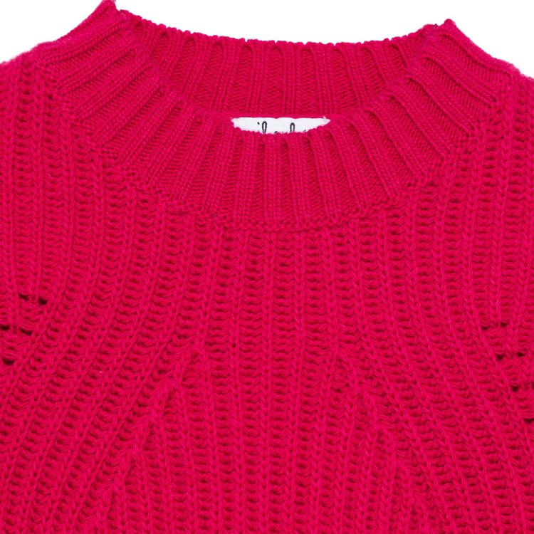 IL GUFO Maglione fucsia bambina