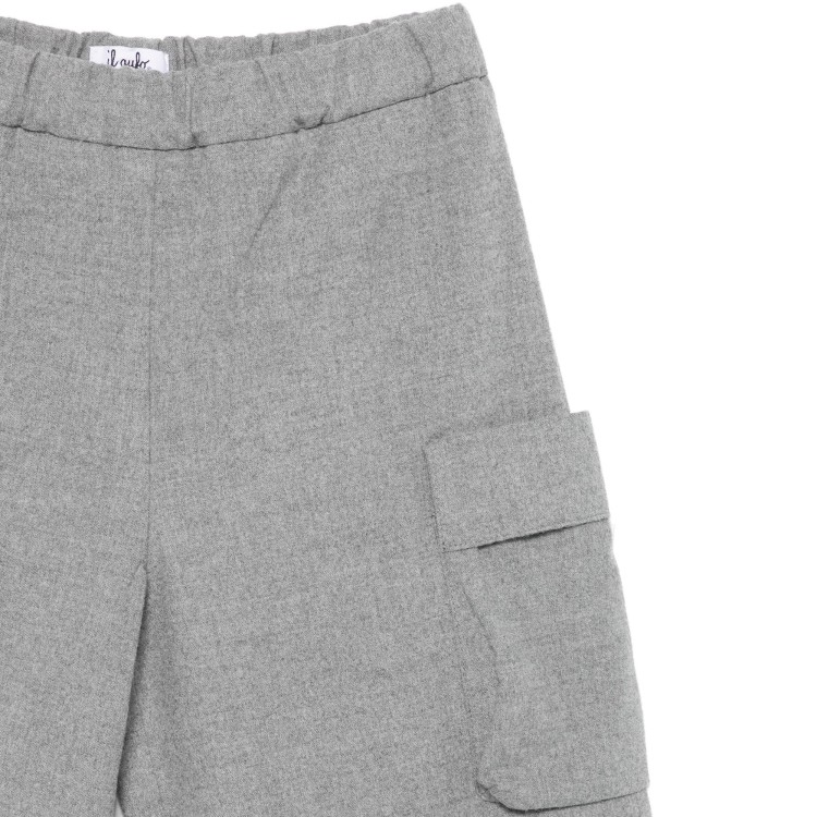IL GUFO Pantalone grigio a palazzo bambina
