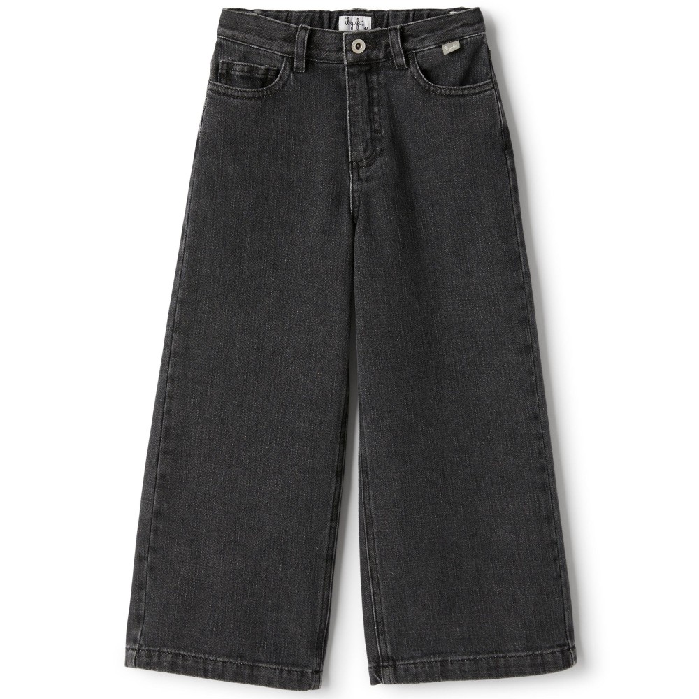 IL GUFO Pantalone nero a...