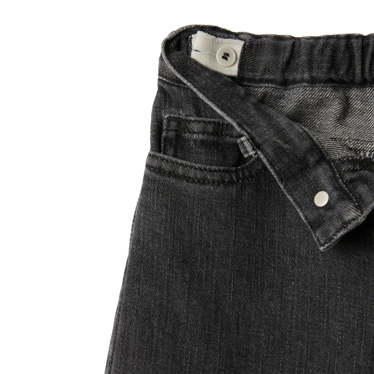 IL GUFO Pantalone nero a gamba ampia bambina