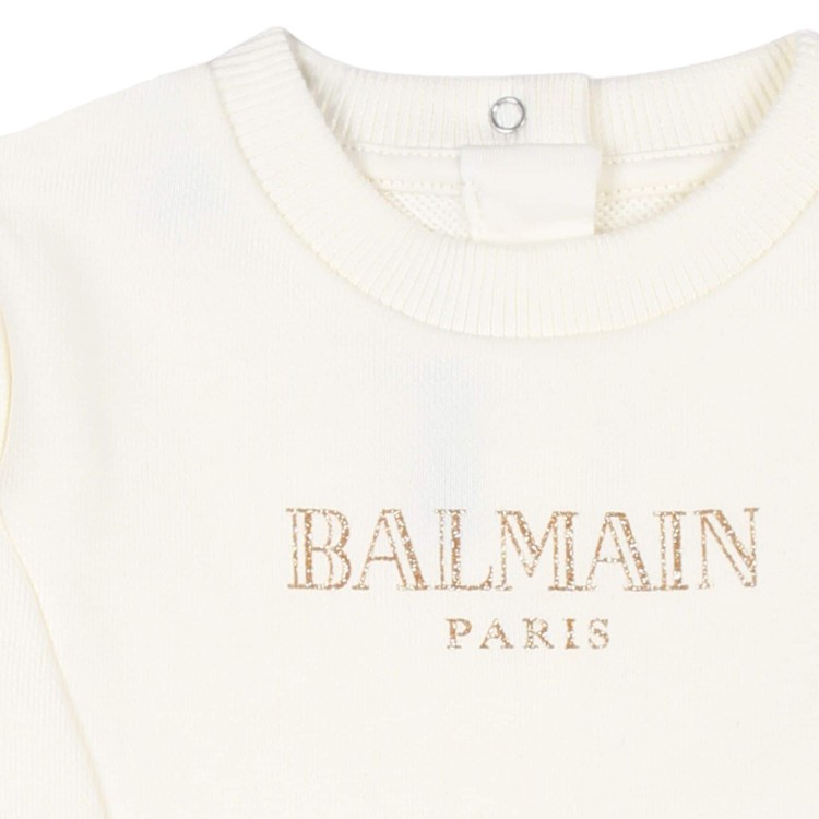 BALMAIN Abito modello felpa con ricamo