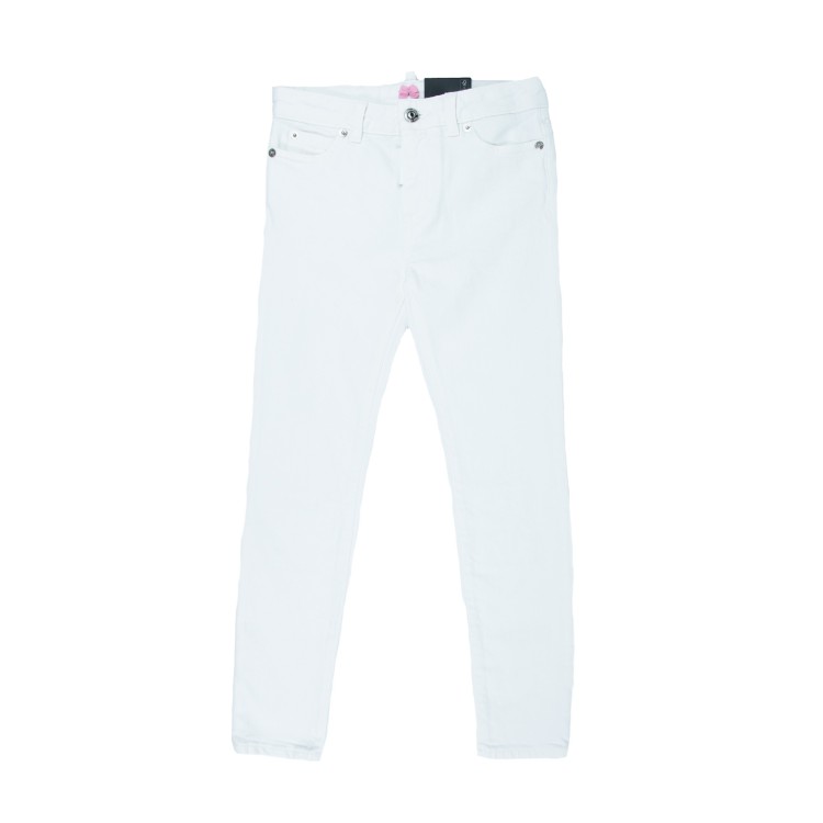 DSQUARED Pantaloni bianchi bambina