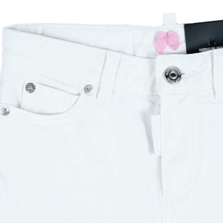 DSQUARED Pantaloni bianchi bambina