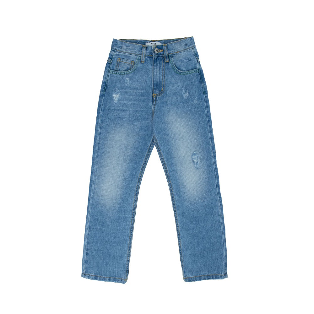 MSGM Pantalone jeans chiaro...
