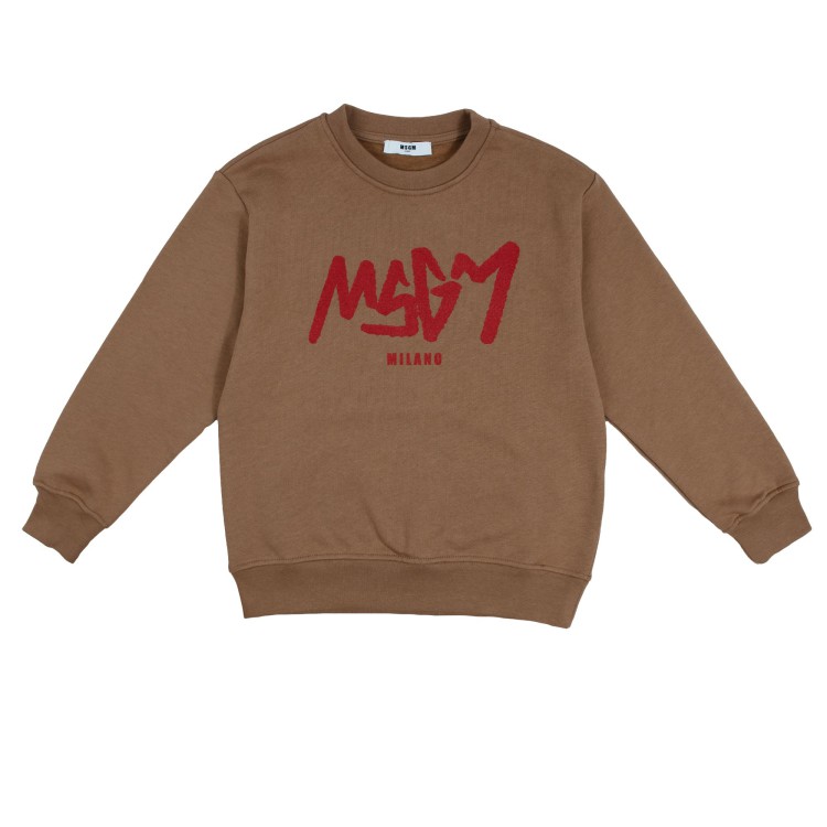 MSGM Felpa girocollo biscotto bambini