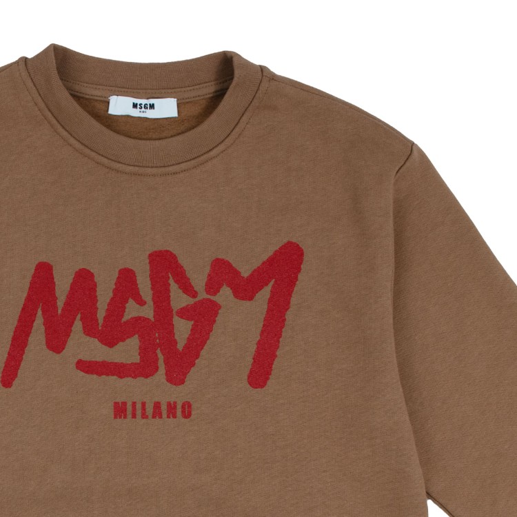 MSGM Felpa girocollo biscotto bambini
