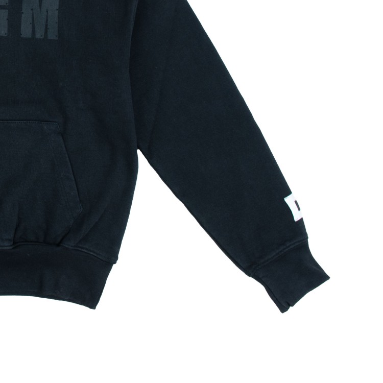 MSGM Felpa cappuccio nera bambino