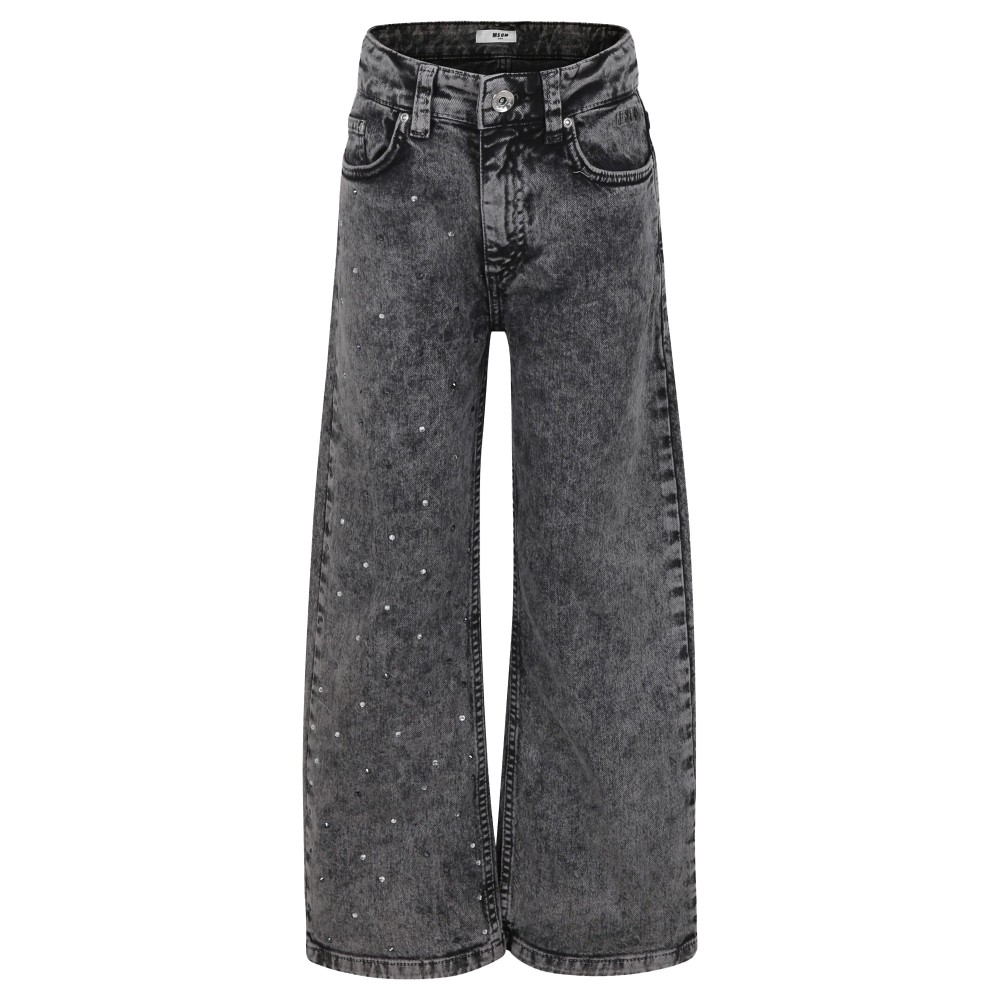 MSGM Jeans grigio denim con...