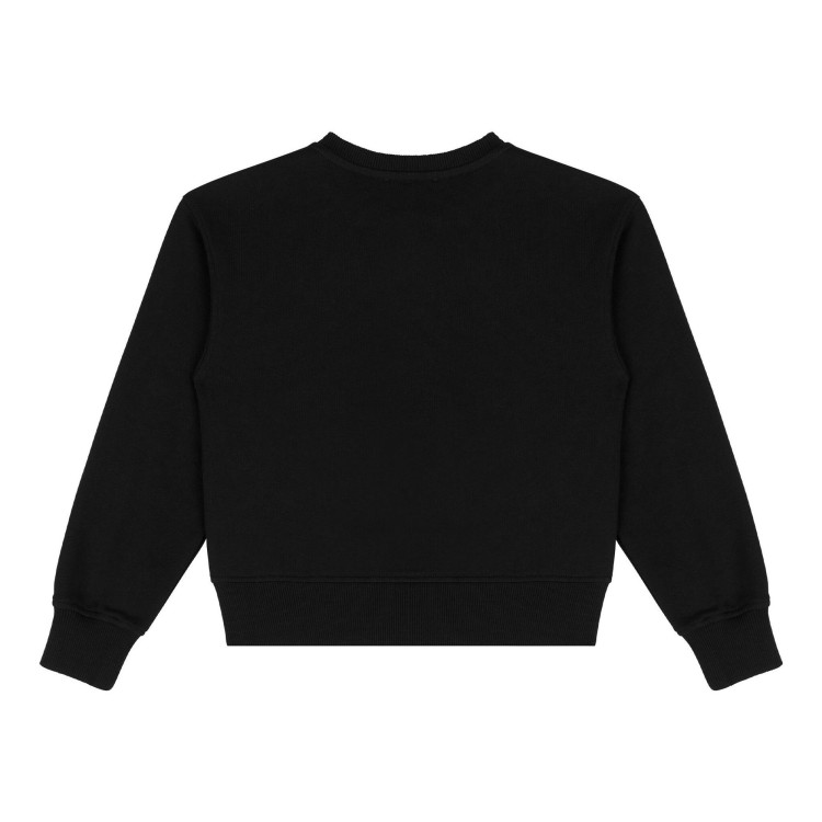 MOSCHINO Felpa nera con stampa