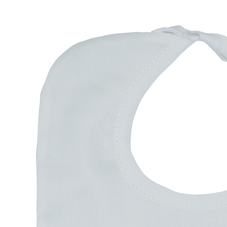 MARLU' Bavetta bianca con ricamo neonati