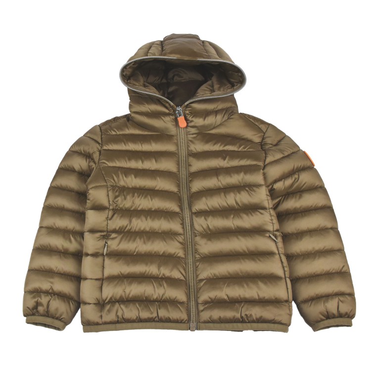SAVE THE DUCK Piumino verde trapuntato bambina