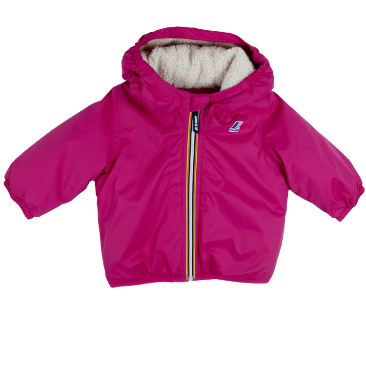 K-WAY Giubbino fuxia neonata
