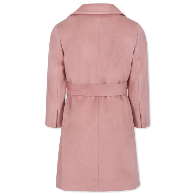 MAX&CO Cappotto rosa con cintura bambina