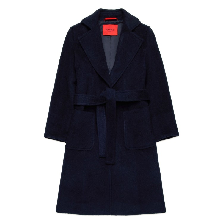 MAX&CO Cappotto di lana blu notte bambina
