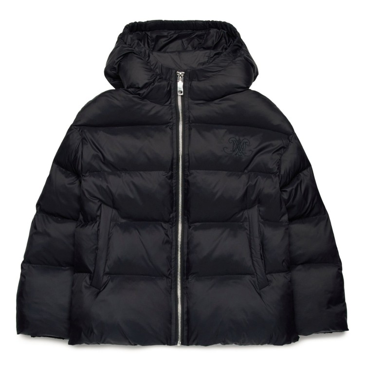 MAX&CO Piumino nero con cappuccio bambina