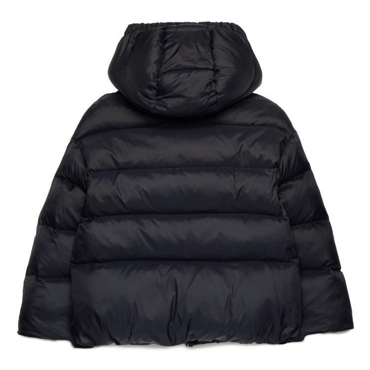 MAX&CO Piumino nero con cappuccio bambina