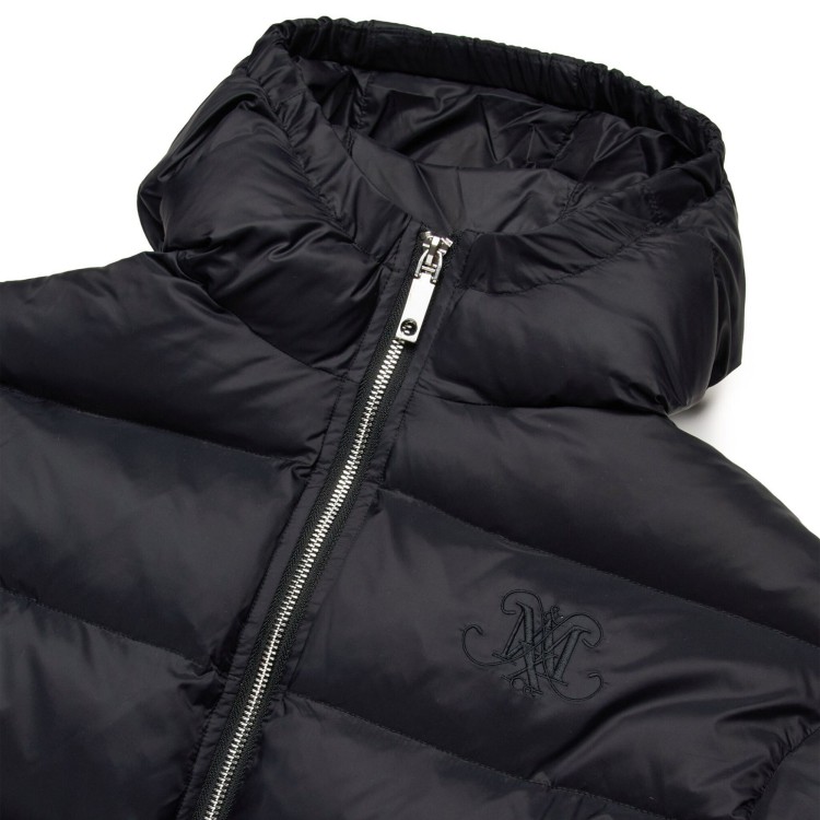 MAX&CO Piumino nero con cappuccio bambina