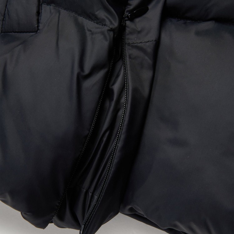 MAX&CO Piumino nero con cappuccio bambina